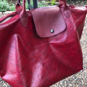 LONGCHAMP Le Pliage Coated Canvas Tote Bag Large